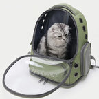 Transporttasche für Haustiere | Transparente Front & Rundum-Belüftung | Für Katzen & Kleine Hunde