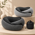 Travel Neck Pillow | Closed-Front Memory Foam & Adjustable Fit