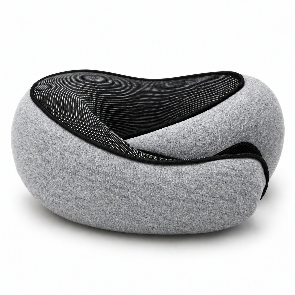 Travel Neck Pillow | Memory Foam & Closed-Front | Adjustable Grip-Strip