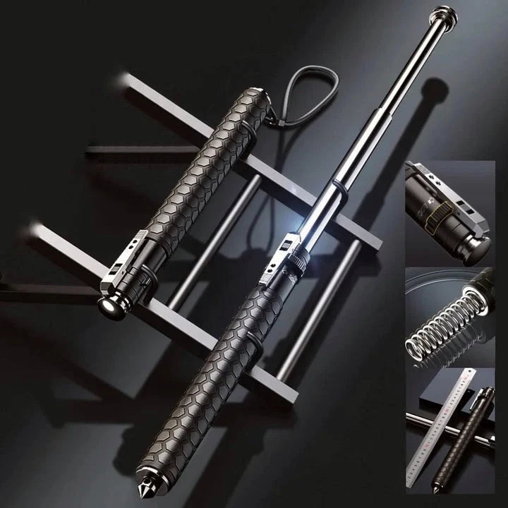 Trekking Pole | Automatic Quick-Deploy & Anti-Slip Handle | Compact