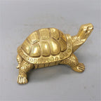 Turtle Sculpture | Handmade Brass Lucky Charm | Multiple Sizes