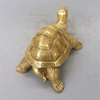 Turtle Sculpture | Handmade Brass Lucky Charm | Multiple Sizes