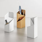 Umbrella Stand | Scandinavian Geometric Metal | Removable Drip Tray