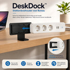Under-Desk Power Strip Holder | Tool-Free Installation & Concealed Cables