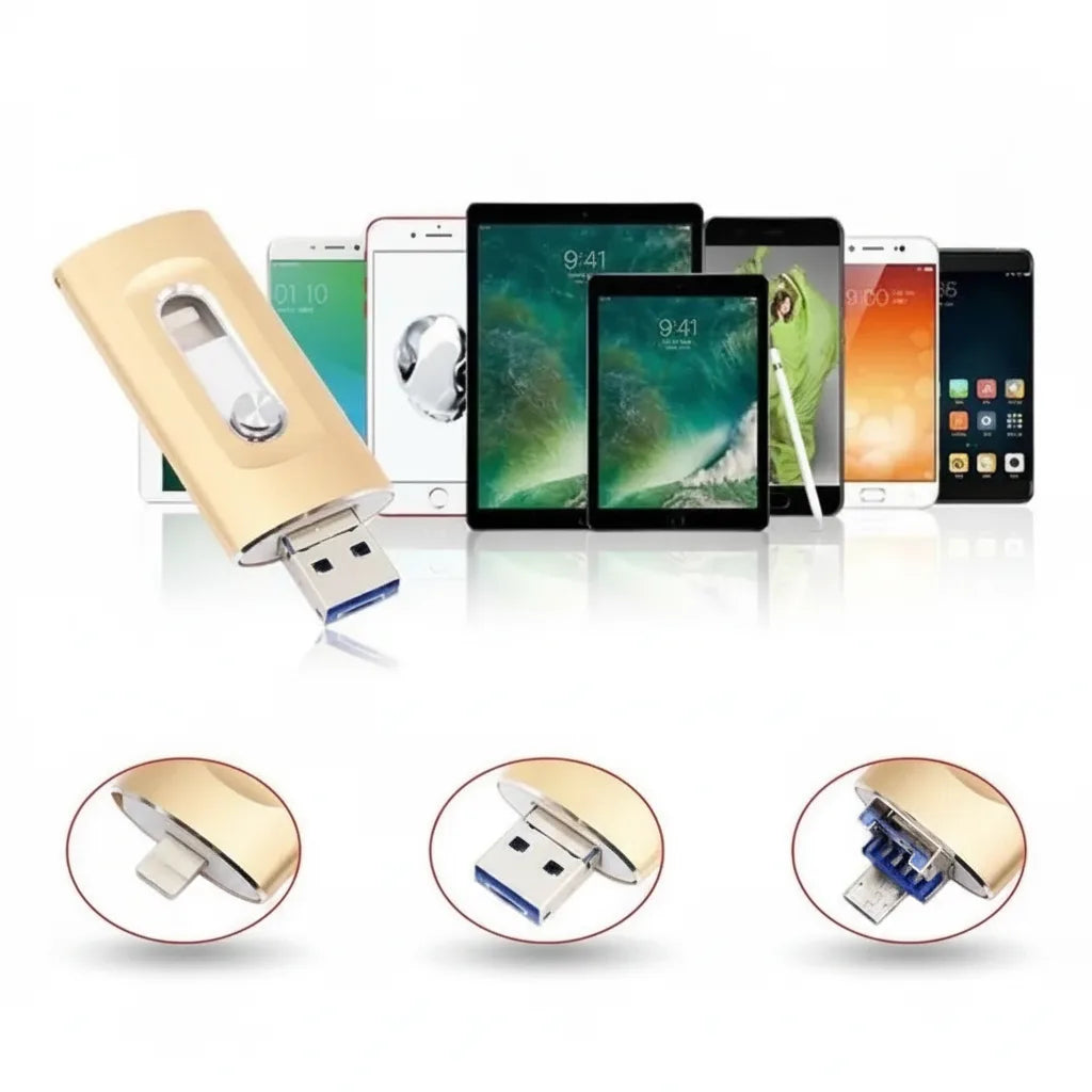 USB Flash Drive | Lightning, USB-C & USB-A | Up To 2 TB