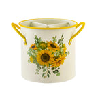 Utensil Holder | Cast Iron Enamel & Divider Lid