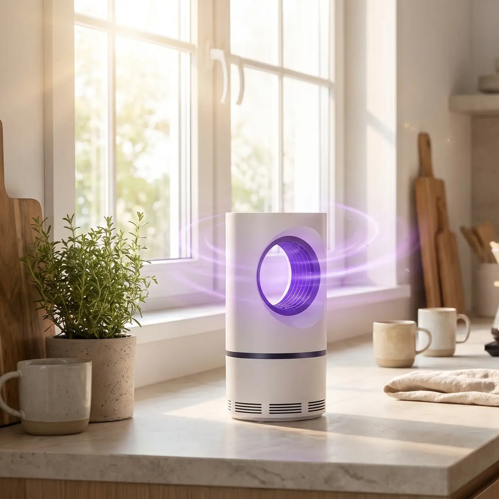 UV Light Insect Trap | 368nm UV & Vortex Capture | USB-Powered