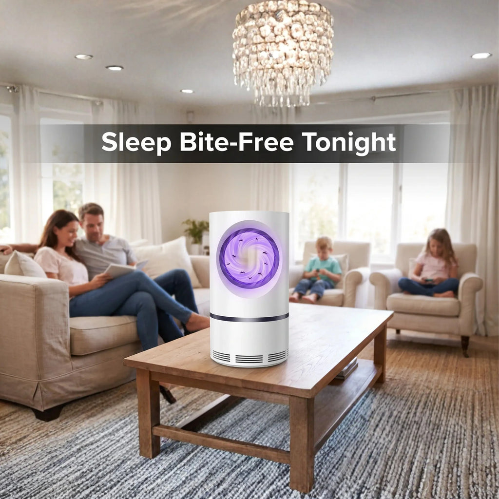UV Light Insect Trap | 368nm UV & Vortex Capture | USB-Powered