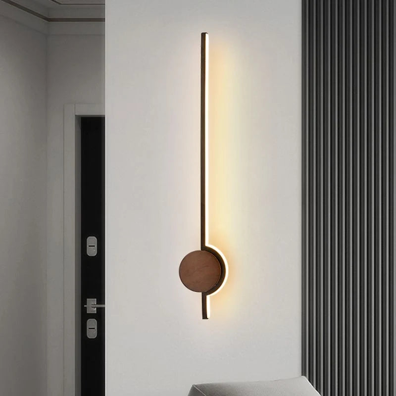 Vanity Wall Lamp | Nordic Linear Wood & Metal