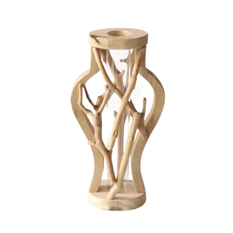 Vase | Branch-Inspired Bamboo & Wood