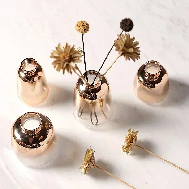 Vase | Glass Gradient & Rose Gold | Multiple Sizes