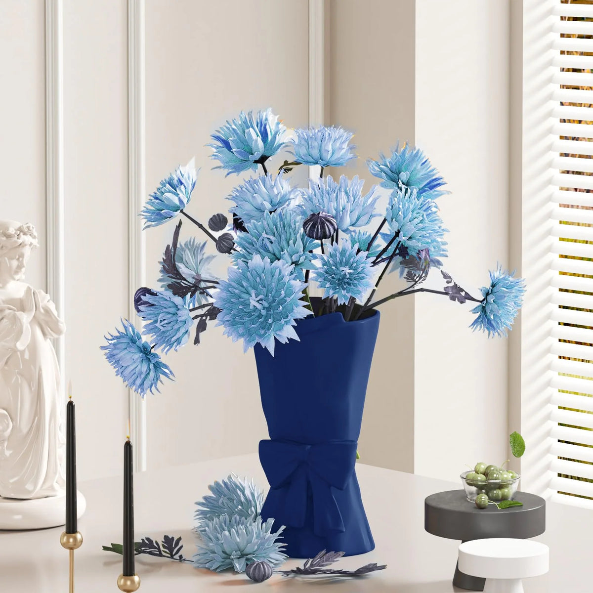 Vase | Hand-Coiled Ribbon & Velvet-Touch Matte | 9.6 in
