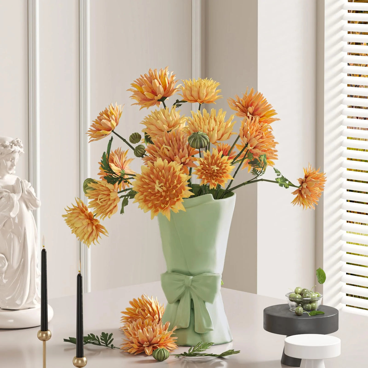 Vase | Hand-Coiled Ribbon & Velvet-Touch Matte | 9.6 in