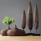 Vase | Handcrafted & Textured Wood-Look | Two Sizes