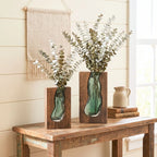 Vase | Live Edge Wood & Glass