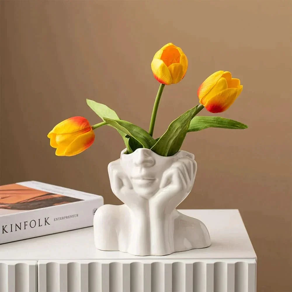Vase | Sculptural Ceramic Finish | Medium & Large
