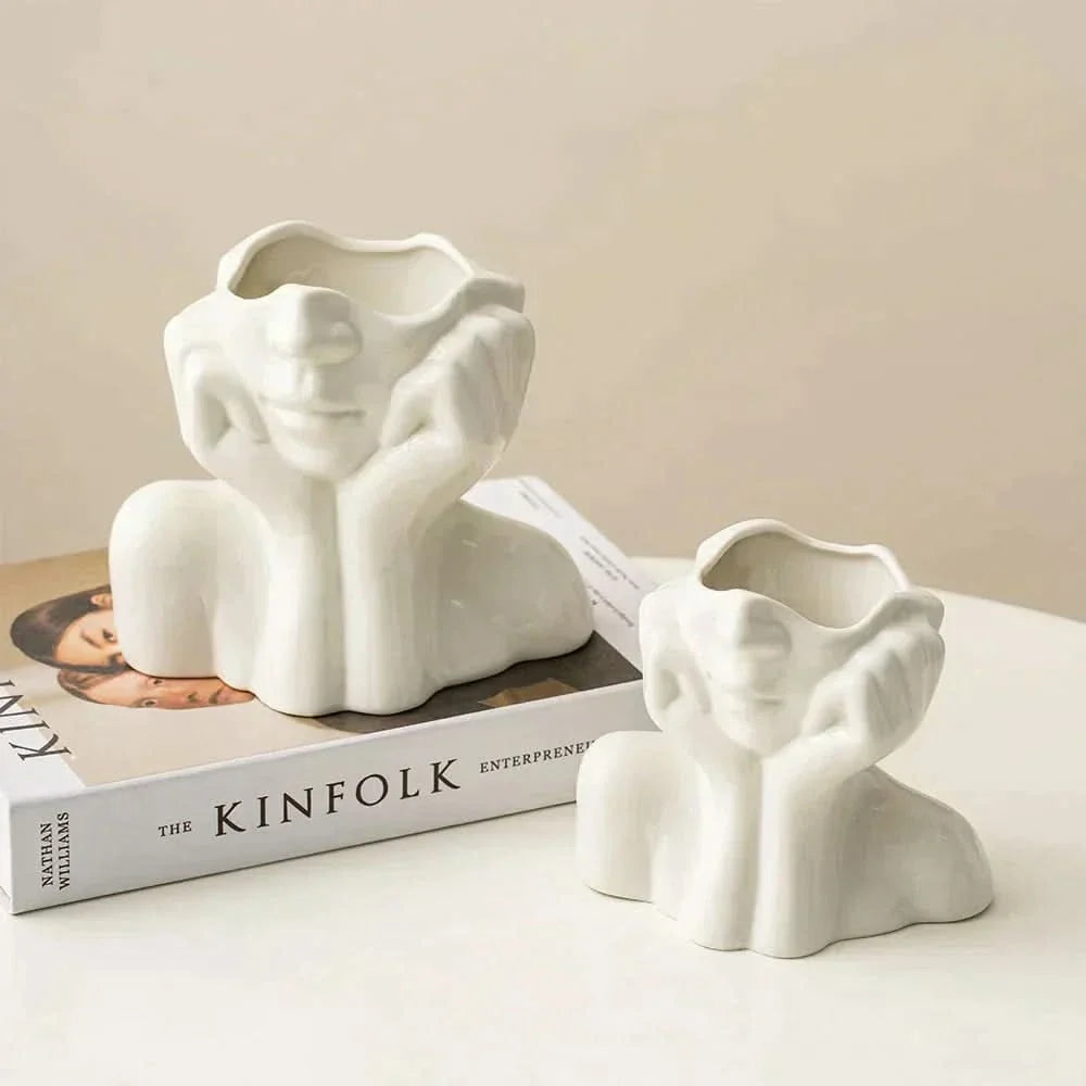 Vase | Sculptural Ceramic Finish | Medium & Large