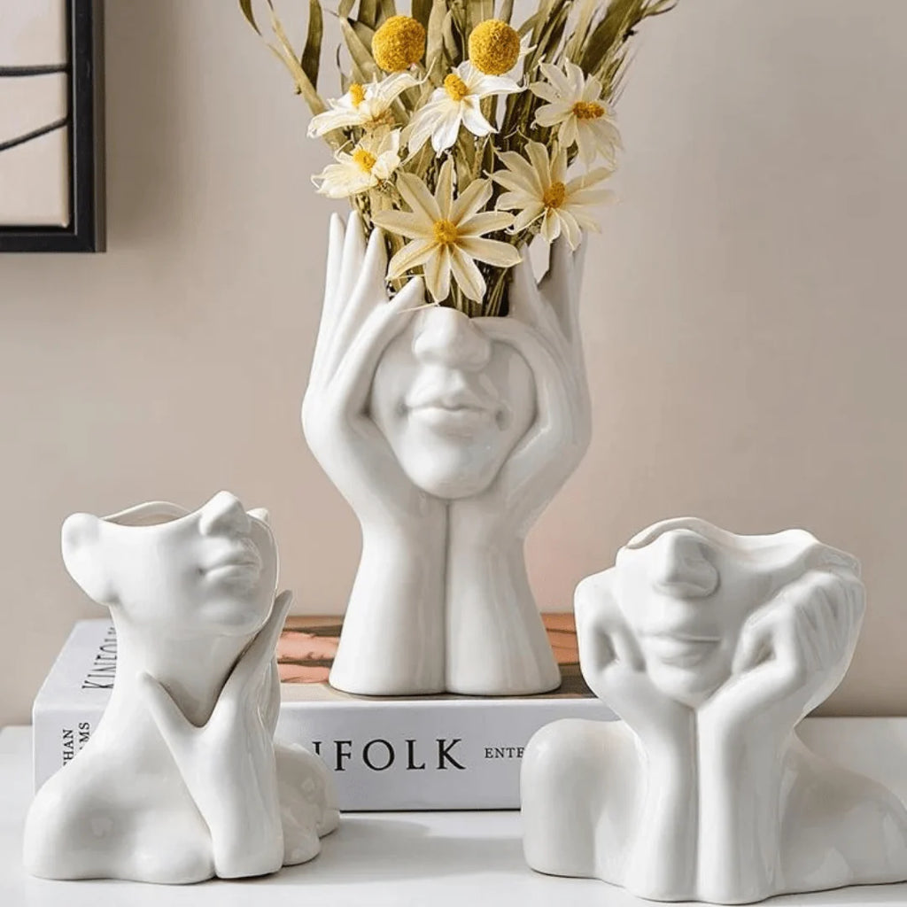 Vase | Sculptural Ceramic Finish | Medium & Large