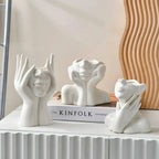 Vase | Sculptural Ceramic Finish | Medium & Large