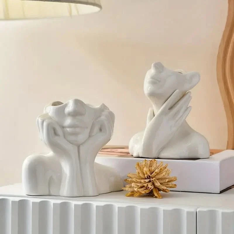 Vase | Sculptural Ceramic Finish | Medium & Large