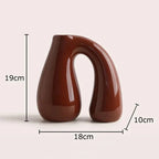 Vase | Sculptural N-Shaped Ceramic | Medium