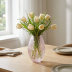 Vase | Sculptural Ribbed Glass | Handblown