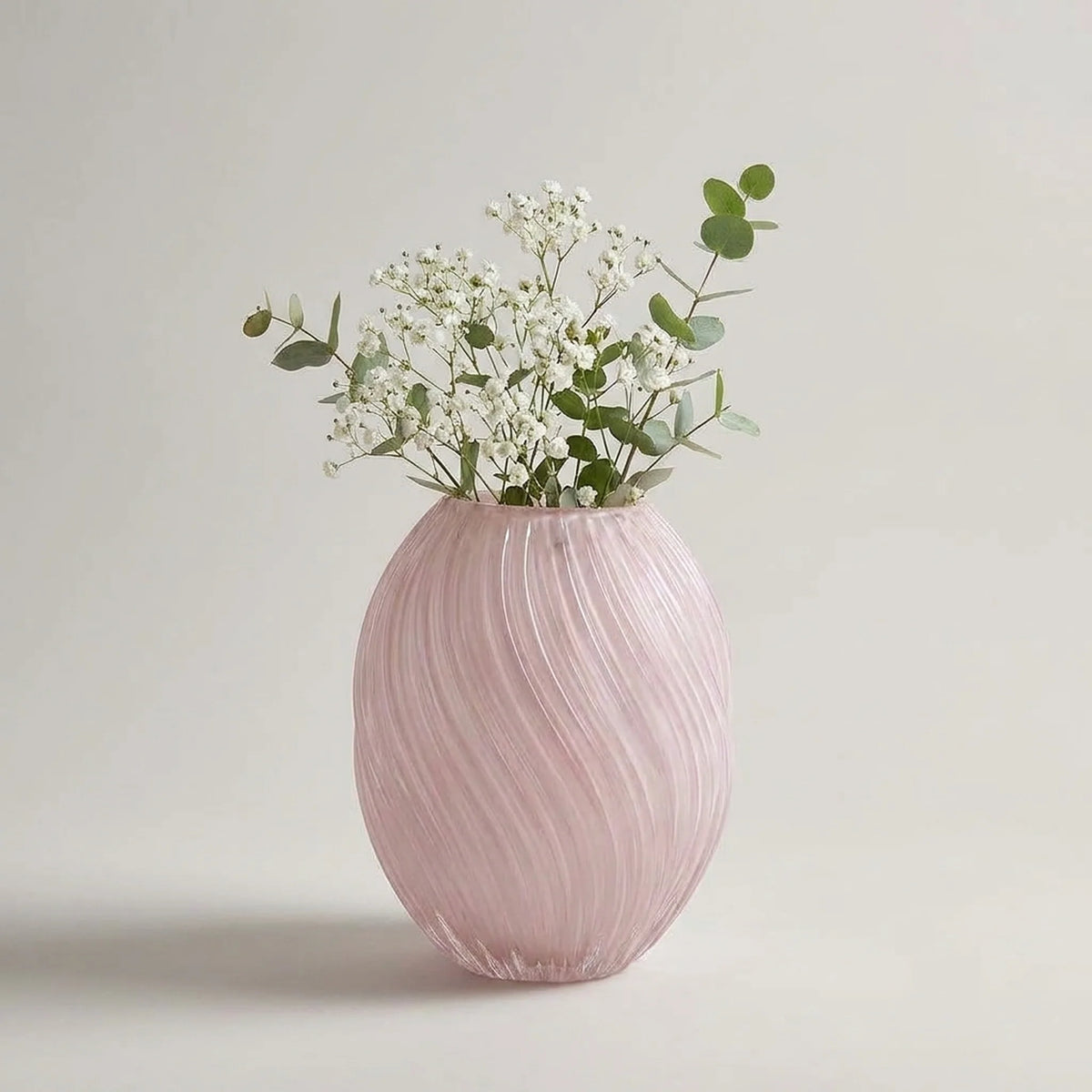 Vase | Sculptural Ribbed Glass | Handblown