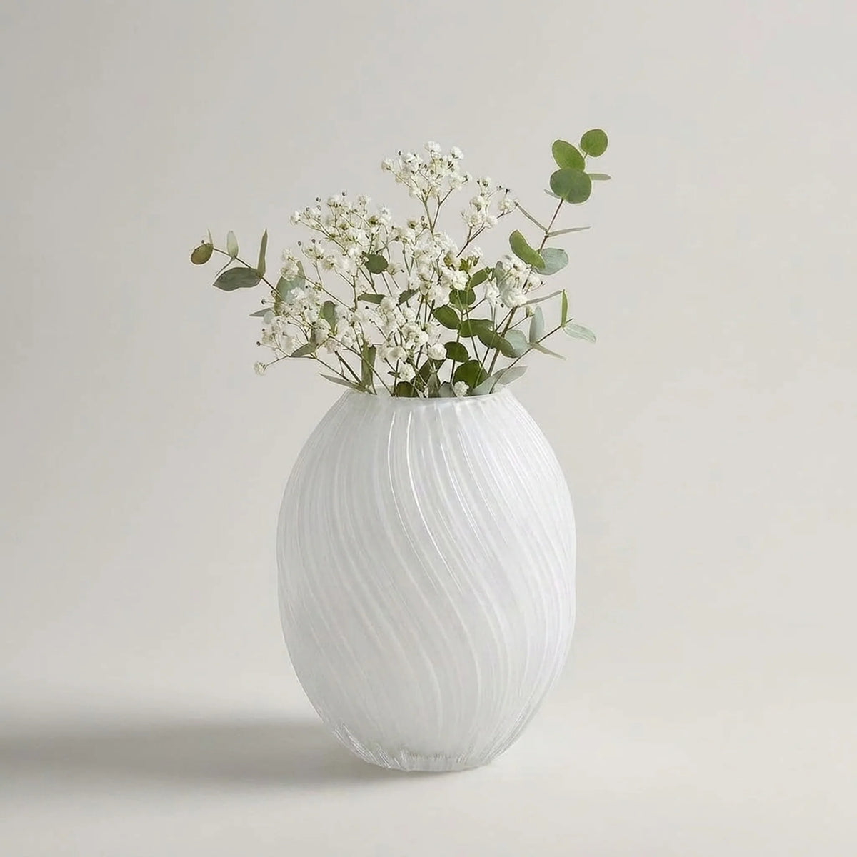 Vase | Sculptural Ribbed Glass | Handblown