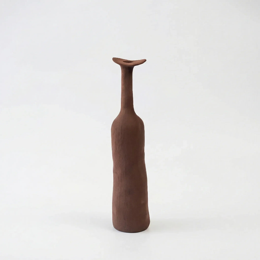 Vase Set | Hand-Formed & Textured Earth Tones | 5-Piece