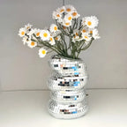 Vase | Spiral Mirror Tile Design | 10 × 13.5 cm