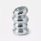 Vase | Spiral Mirror Tile Design | 10 × 13.5 cm