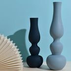 Vases | Matte Aluminum Pumpkin-Shaped | Set of 2
