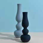Vases | Matte Aluminum Pumpkin-Shaped | Set of 2