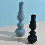 Vases | Matte Aluminum Pumpkin-Shaped | Set of 2
