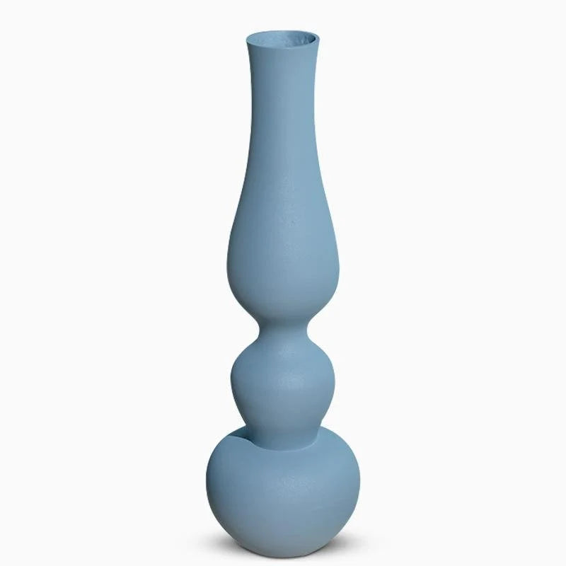 Vases | Matte Aluminum Pumpkin-Shaped | Set of 2