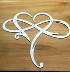 Wall Art | Metal Infinity Heart | 30 x 25 & 40 x 35 cm