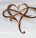 Wall Art | Metal Infinity Heart | 30 x 25 & 40 x 35 cm