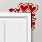 Wall Art | Natural Wood Grain Corner Heart | Left & Right