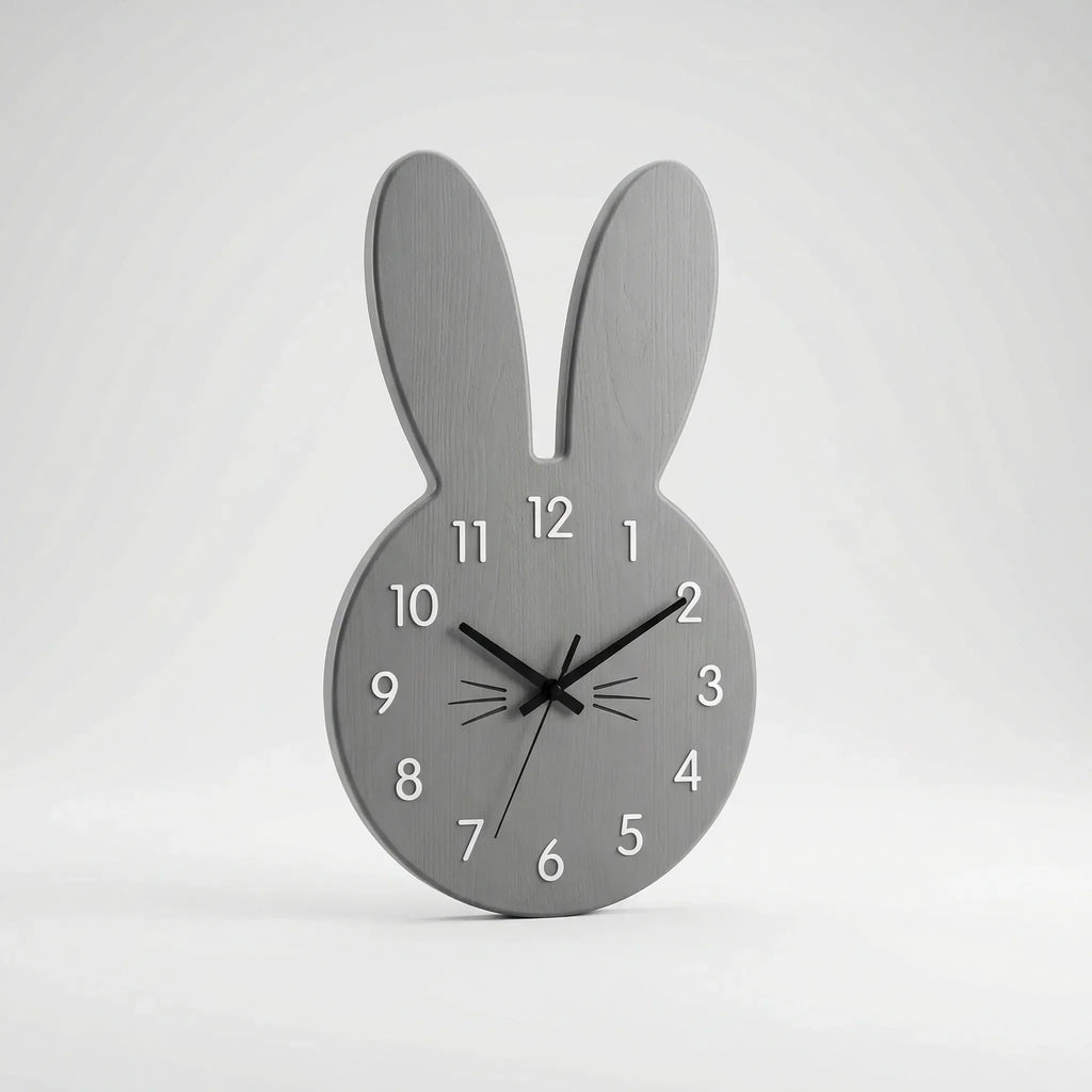 Wall Clock | Bunny Silhouette & Silent Quartz Movement