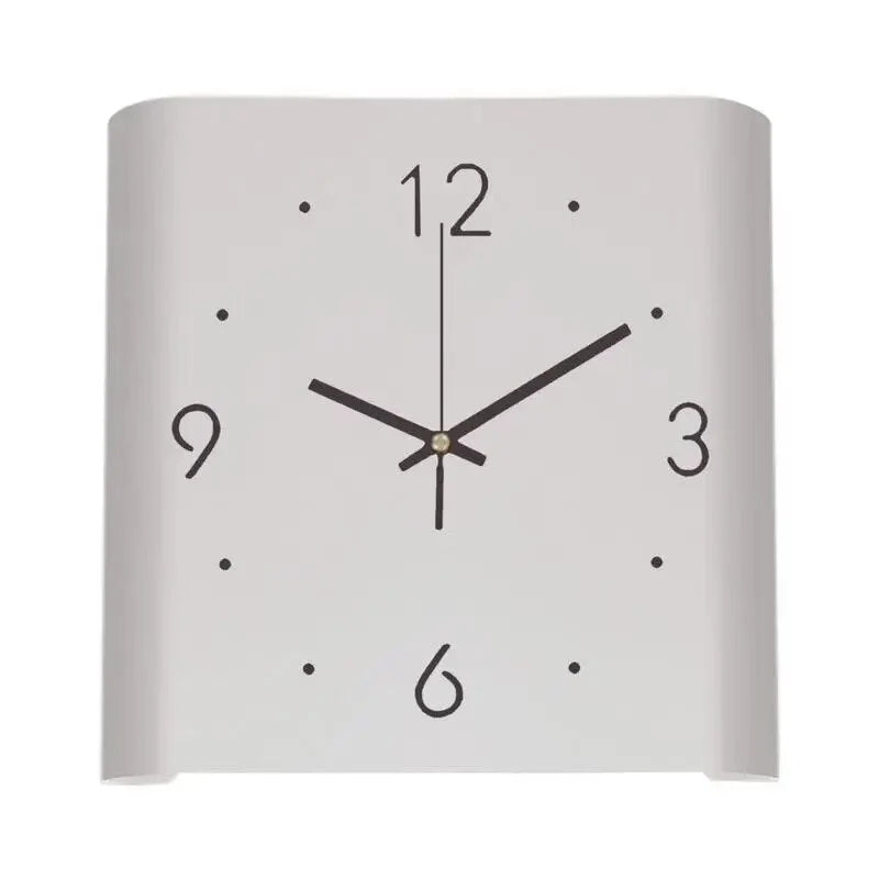 Wall Clock | Double-Sided Square & Silent | Battery-Operated