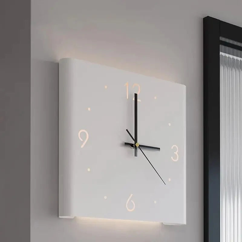 Wall Clock | Double-Sided Square & Silent | Battery-Operated