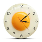 Wall Clock | Fried Egg Design & Silent Movement | 30 x 30 cm