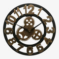 Wall Clock | Gear-Inspired Digital Display | 30/40 cm