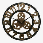 Wall Clock | Gear-Inspired Digital Display | 30/40 cm