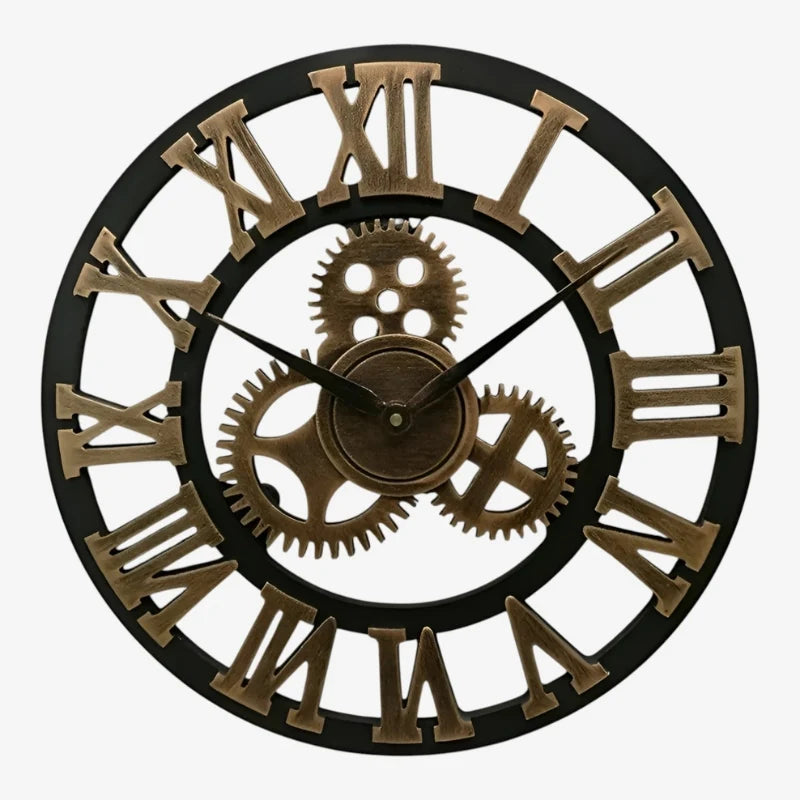 Wall Clock | Gear-Inspired Digital Display | 30/40 cm