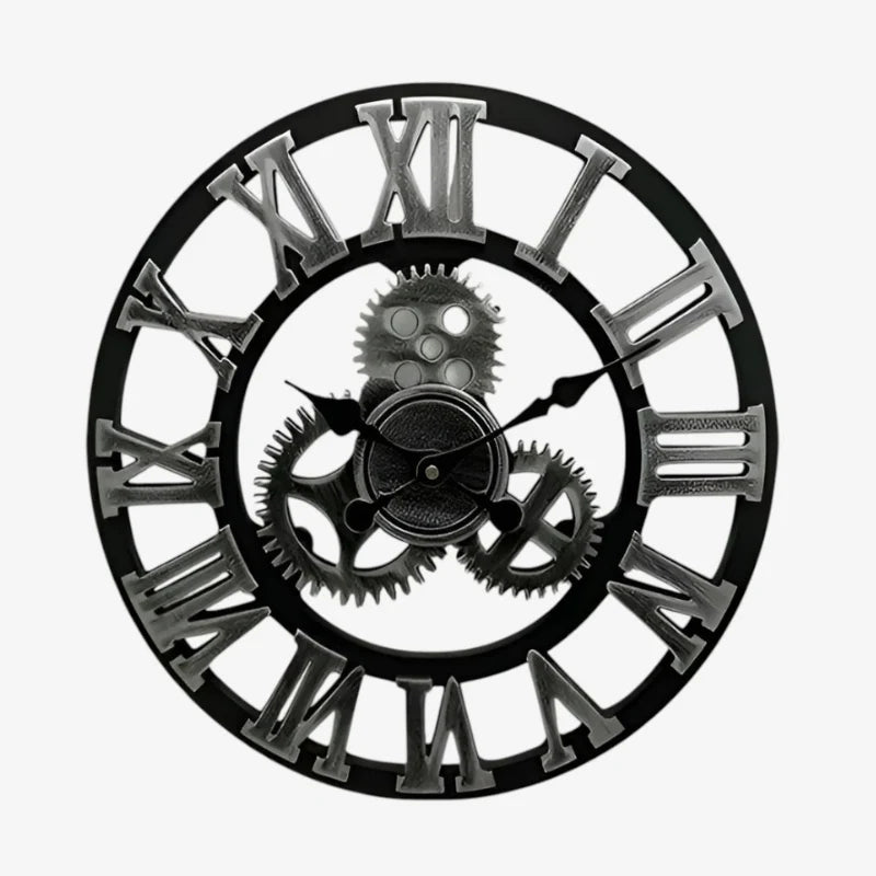 Wall Clock | Gear-Inspired Digital Display | 30/40 cm