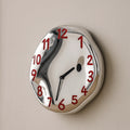 Wall Clock | Handcrafted Ceramic & Mirror Chrome | Silent Quartz