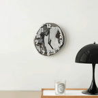 Wall Clock | Handcrafted Ceramic & Mirror Chrome | Silent Quartz