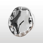 Wall Clock | Handcrafted Ceramic & Mirror Chrome | Silent Quartz