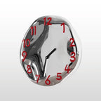 Wall Clock | Handcrafted Ceramic & Mirror Chrome | Silent Quartz